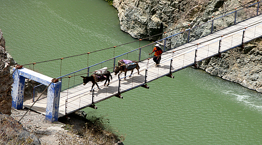 Suspension Bridge In The Colca Canyon