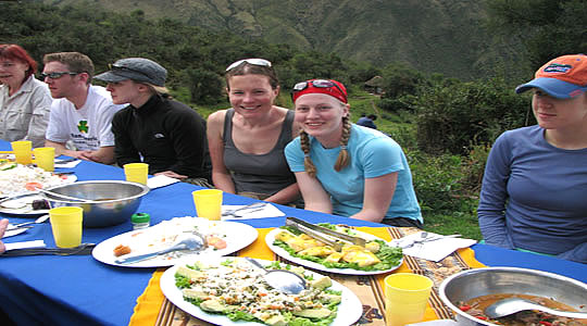 Lunch Time In The Andes