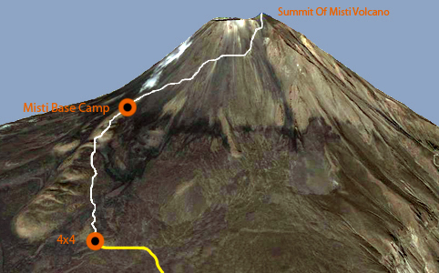 Trail To Climb El Misti