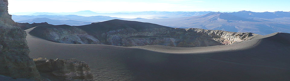 Crater Of Misti Volcano In Arequipa