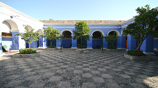 The beautiful Monastery of Santa Catalina in Arequipa.