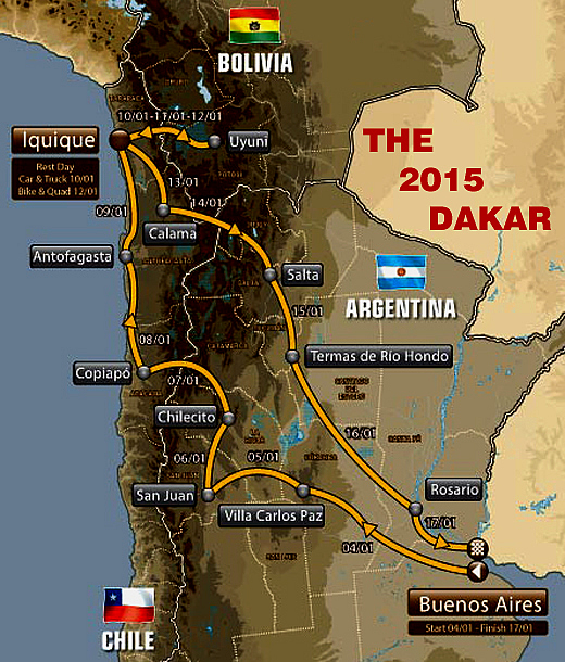 2015 Dakar Map