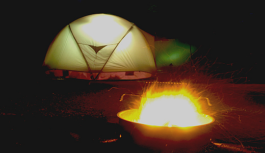 Camping ground in Peru -Arequipa Campsite & Campfire