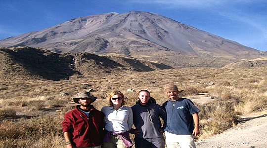 Climbers Ready to Climb EL Misti Volcano In 2 Day