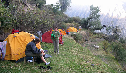 Camping in the Colca canyon - Colca Camping - Colca Camp Site - Camping Colca Valley