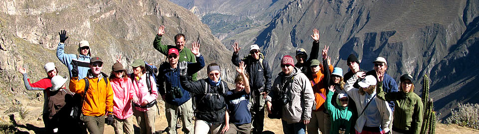 Russian Tourists In The Colca Canyon - Peru