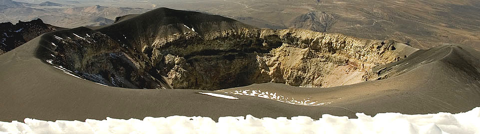 Crater Of Misti Volcano Arequipa Peru