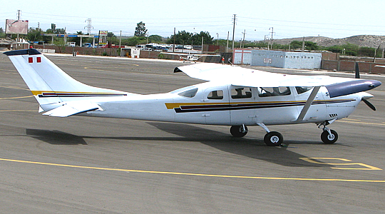 Light Cessna Plane In Nasca Peru