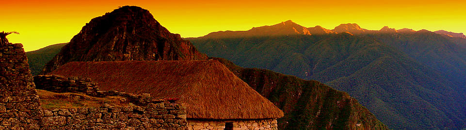 Sunrise Over Machu Picchu Ruins