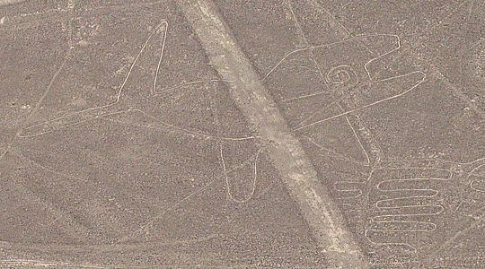 Drawing In The Nazca Desert - Peru