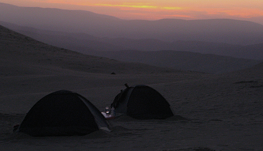 Peru Desert Camping