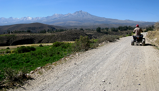 Quad Bike Rider In Peru