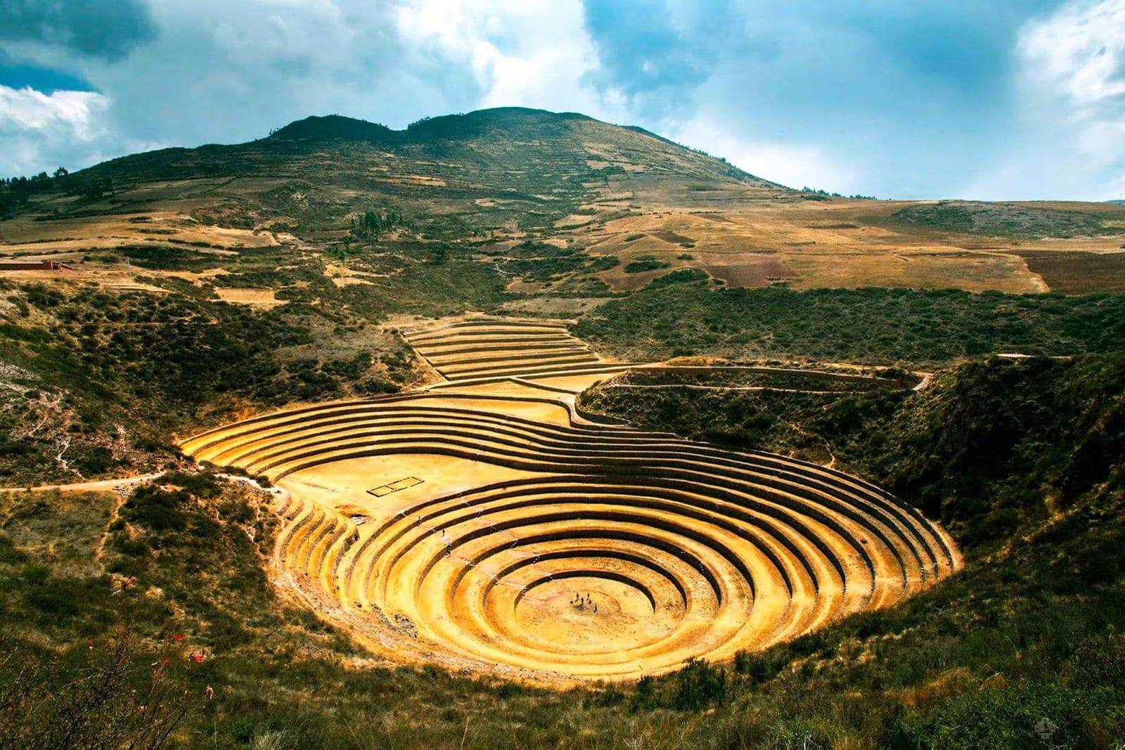 Moray Inca agricultural terraces in the Sacred Valley